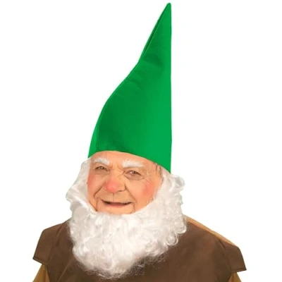 Image of Gnome Green Christmas Theme Hats Caps &amp; Headwear for Fancy Dress Costumes Accessory