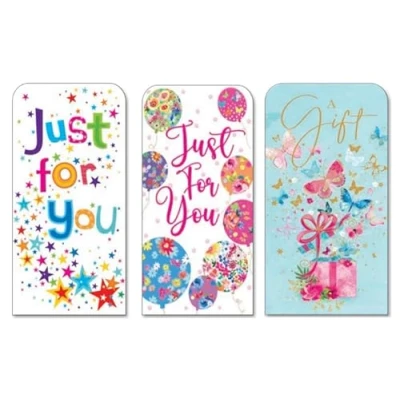 Image of 6 Pack Money Wallets with Envelopes Gift Cards Cash Presents Birthdays £ Different Designs