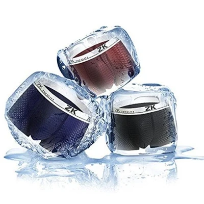 Image of ZUKULIFE Mens Ice Silk Boxer Mesh Brief (Pack of 3 L)