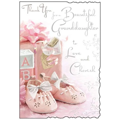 Image of Thank you for A Beautiful Granddaughter to Love and Cherish Baby Girl Card by Cards