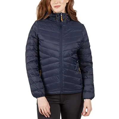 Image of Trespass Womens Down Jacket Hooded Casual Coat Thora