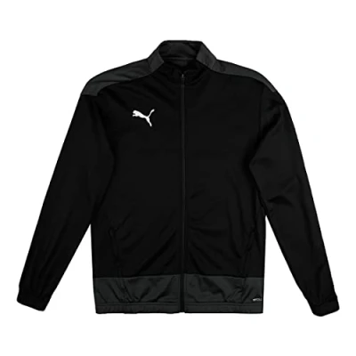 Image of PUMA Boys&#039; Team Goal 23 Training Jacket Jr Track Black Asphalt, 128
