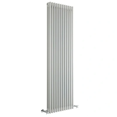 Image of Milano Windsor White Cast Iron Style Vertical Triple Column Radiator 1800mm x 560mm