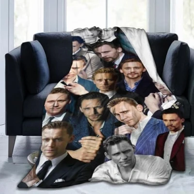 Image of QapLWczK Blanket Tom Hiddleston Soft and Comfortable Wool Fleece Throw Blankets Gift for Sofa Office car Camping Yoga Travel Home Decoration Cozy60 x50