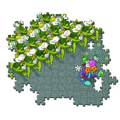 Image of Clementoni 35078 Mordillo Puzzle The March 500 pieces Made in Italy jigsaw puzzles for adult