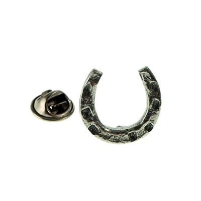 Image of King &amp; Priory Horseshoe Pewter Lapel Pin Badge