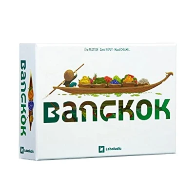 Image of BANGKOK Who will build The Best Floating Market? Family and Friends Board Game Strategy, Management Observation 1 to 4 Players Ages 9 Above