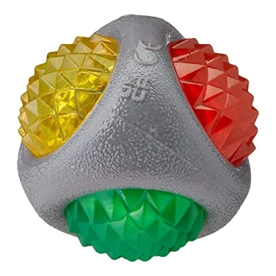 Image of Rosewood Jolly Doggy Catch and Flash Ball for Dogs, clear