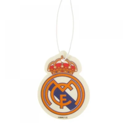 Image of Real Madrid FC Official Football Gift Air Freshener Car Accessory A Great Christmas/Birthday Idea For Men And Boys