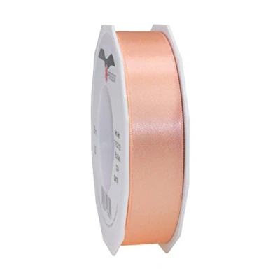 Image of C.E. Pattberg SATIN apricot gift ribbon, 27 yards for Wrapping Gifts, 1 inch width, Ribbon Decorating &amp; Crafting, Decorative every occasion