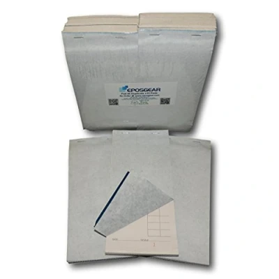 Image of EPOSGEAR Jumbo Duplicate Carbon Copy Restaurant Cafe Takeaway Pub Food Waiter Waitress Numbered Order Pads 95mm x 203mm (10)