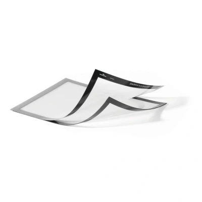 Image of Durable 498523 Duraframe Magnetic Plus, Display Frame, A4 Silver, Pack of 2