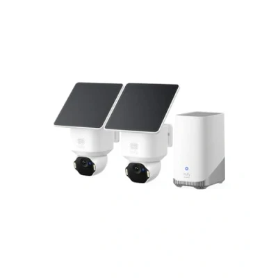 Image of eufy Security SoloCam E42, 4K Camera Wireless Outdoor, HomeBase S380 Compatible, Solar Powered, AI Motion Tracking, Strobe Light, Pan &amp; Tilt, Facial Recognition, Local Storage Up to 16 TB