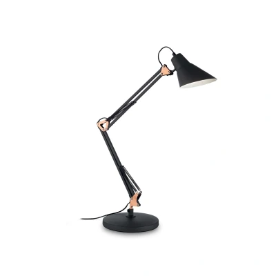 Image of Sally 1 Light Desk Lamp Black, E27