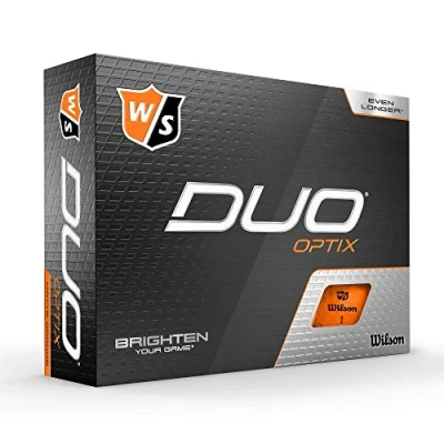 Image of Wilson Staff Golf balls, Duo soft, 12 Orange, Matte surface, Easy to find, WGWP50300