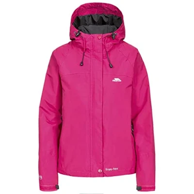 Image of Trespass Womens/Ladies Florissant Hooded Waterproof Jacket (S) (Black)