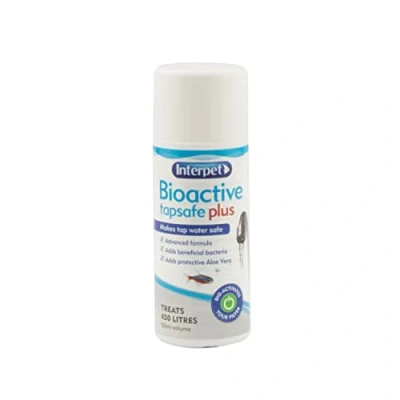 Image of Interpet Bioactive Tapsafe Aquarium Water Dechlorinator &amp; Conditioner, 50 ml, Keeps Fish Safe, Fast Acting, Removes Harmful Toxins from Tap Before Adding to Your Tank