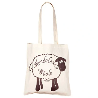 Image of TruffleShuffle Tote Bags Wallace and Gromit Wendolenes Wools Bag White/Off White