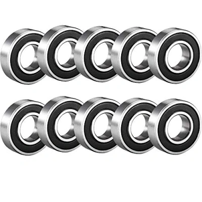 Image of 10 Pack Deep Groove Ball Bearing Double Side Rubber Sealed Bearings 15mm x 28mm 7mm