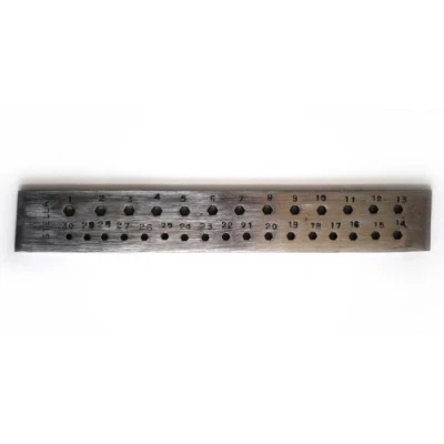 Image of Proops Jewellers 8&quot; Hexagonal Drawplate 30 Holes (J1008) Free UK Postage
