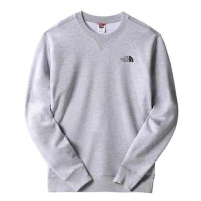 Image of THE NORTH FACE NF0A7X1I DYX Men&#039;s Sweatshirt, Simple Dome Crew, Gray, Size S, Black, S