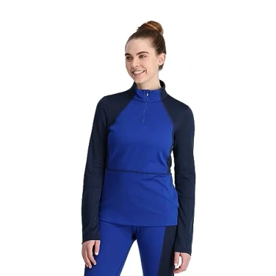 Image of Spyder Charger 1/2 Zip Women Baselayer, Electric Blue, M