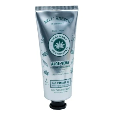 Image of Label Provence French Hand Cream with Organic Donkey Milk and Shea Butter Aloe Vera Fragrance 75ml Tube