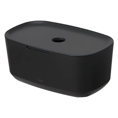 Image of Tiger Tess Storage box with lid Black/Anthracite, BxHxT: 27,1 x 11, 8 16,7 cm