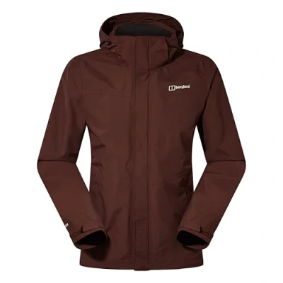 Image of Berghaus Men&#039;s Hillwalker Interactive Gore Tex Waterproof Shell Jacket Breathable Durable Coat, Cedar Brown, L