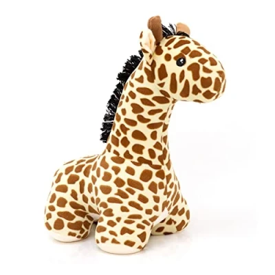 Image of Carousel Home Novelty Animal Doorstop Fabric Door Stop Wildlife Safari Jungle Decorative Weighted Stopper Giraffe