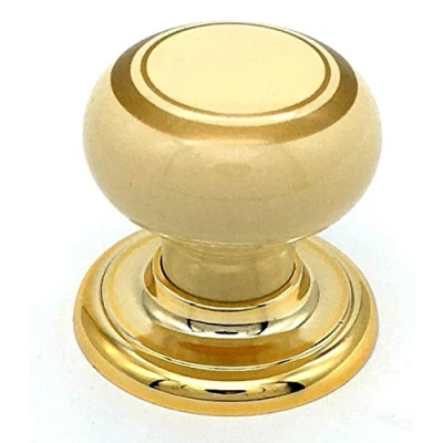 Image of 4 x Beige/Cream KNOBS 35mm Ceramic Effect Cupboard Door Cabinet Drawer knob