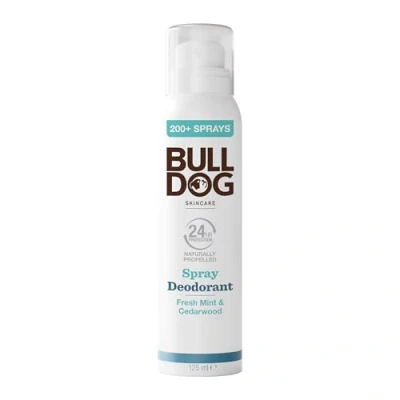 Image of BULLDOG Skincare for Men Fresh Mint &amp; Cedarwood Spray Deodorant Men&#039;s Natural 125ml