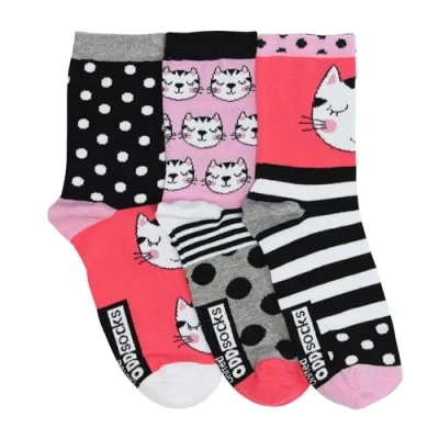 Image of United Oddsocks 3 Mix &amp; Match Ankle Socks For Ladies, UK 4 8 (EU 37 42), Ideal Birthday, Mother, Christmas Day Gift (UK, Alpha, One Size, Regular, Clara)