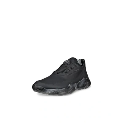 Image of ECCO Golf BIOM H5 shoes, Men&#039;s, Size: 11/11.5, Black Leather