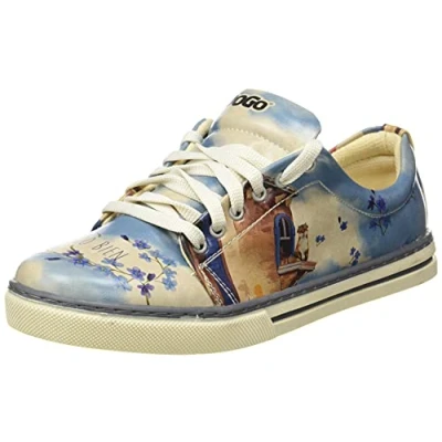 Image of DOGO Women&#039;s Sneaker, Multicolor, 3 UK