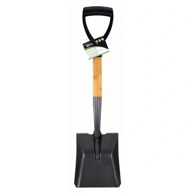 Image of Steel Square Head Micro Shovel with Wooden Handle By Green Blade