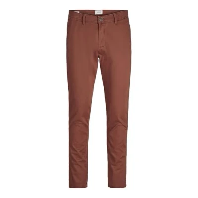 Image of JACK&amp;JONES Men&#039;s JPSTMARCO JJBOWIE NOOS Chinos, Brown Out, 33 W/32 L