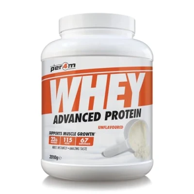 Image of Per4m Protein Whey Powder 67 Servings of High Shake with Amino Acids for Optimal Nutrition When Training Low Sugar Gym Supplements (2010g, Unflavoured)