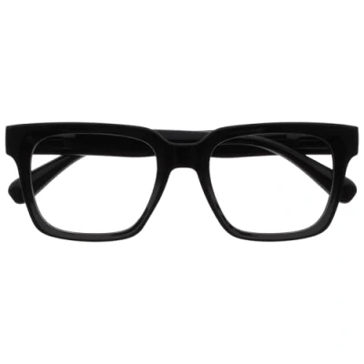 Image of OPULIZE ERA Blue Light Glasses Clear Lens Anti Reflective and Glare UV400 Protection Oversized Frame Computer Screen Black Men Women +0.00