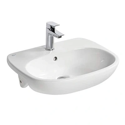 Image of Ideal Standard T352601 Tesi 55cm Semi Countertop Washbasin
