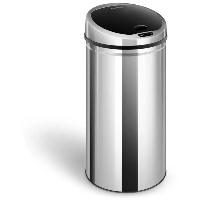 Image of Fromm &amp; Starck Sensor Kitchen Bin Automatic Trash Can Garbage Inner Stainless Steel Motion Round 50L STAR_BIN_03 (Stainless Steel, PP, Capacity 35L, Batteries 4xAA)