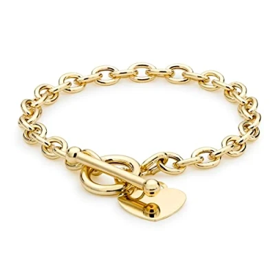 Image of Carissima Gold Women&#039;s 9 ct Yellow 0.8 mm 20 PG Twist Curb Chain Anklet of Length 23 cm/9 Inch