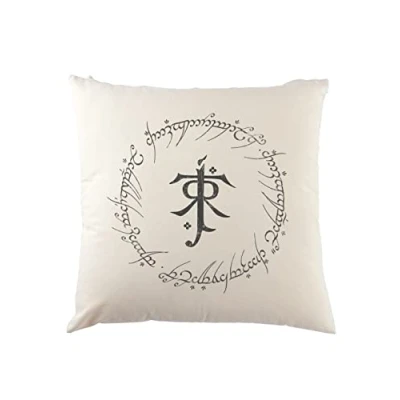 Image of Urban Backwoods Ring Text Decorative Pillow Cushion