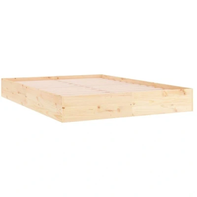 Image of vidaXL Bed Frame without Mattress Solid Wood Pine 200x200cm