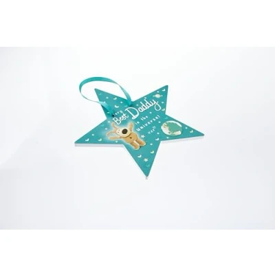 Image of Boofle Best Daddy Shining Night Sky Plaque Gift Idea