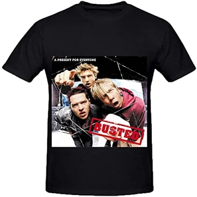 Image of Busted A Present for Everyone Soundtrack Mens Round Neck Cotton T Shirts S Black