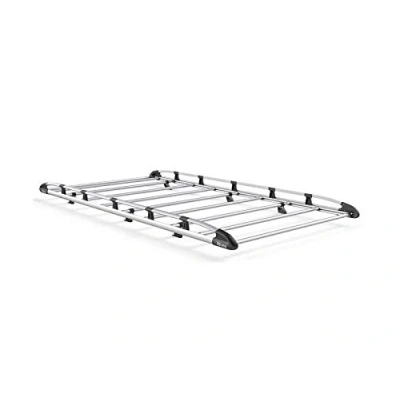 Image of Rhino Aluminium Roof Rack for Renault Trafic (14+) [LWB, Barn Doors]