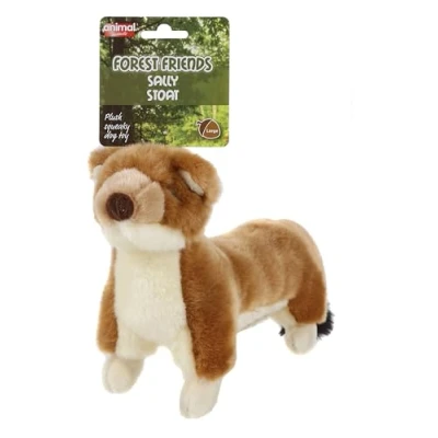 Image of Forest friends Animal Instincts Plush Squeaky Dog Toy Soft Comfort Puppy Sally Stoat Large