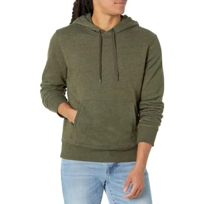 Image of Amazon Essentials Men&#039;s Hooded Fleece Sweatshirt (Available in Big &amp; Tall), Olive Heather, XXL