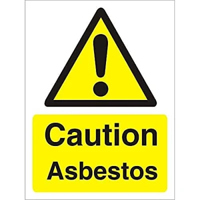 Image of Seco Caution Asbestos Sign, 200mm x 300mm 1mm Semi Rigid Plastic